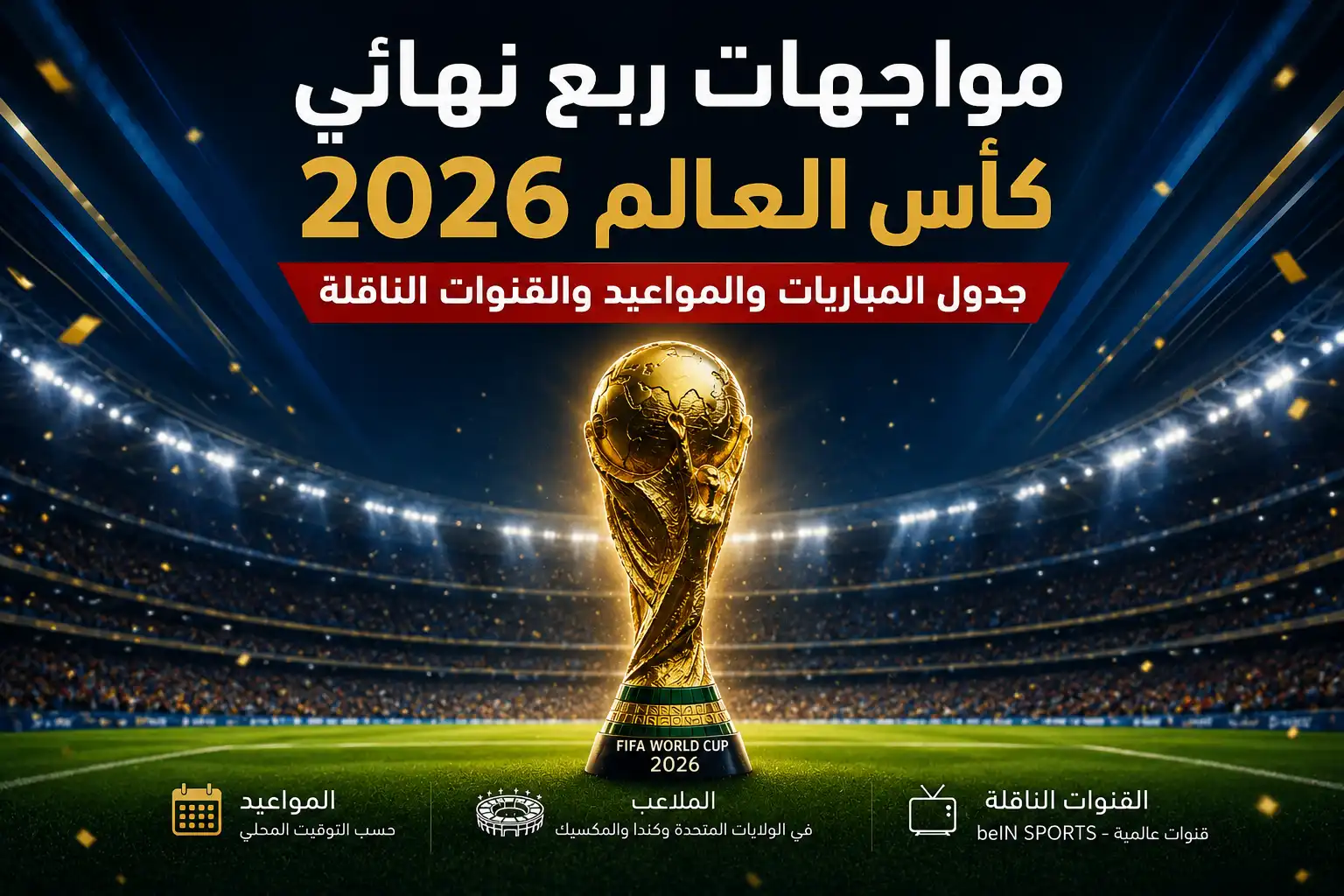 مواجهات ربع نهائي كأس العالم 2026 وجدول المباريات والمواعيد